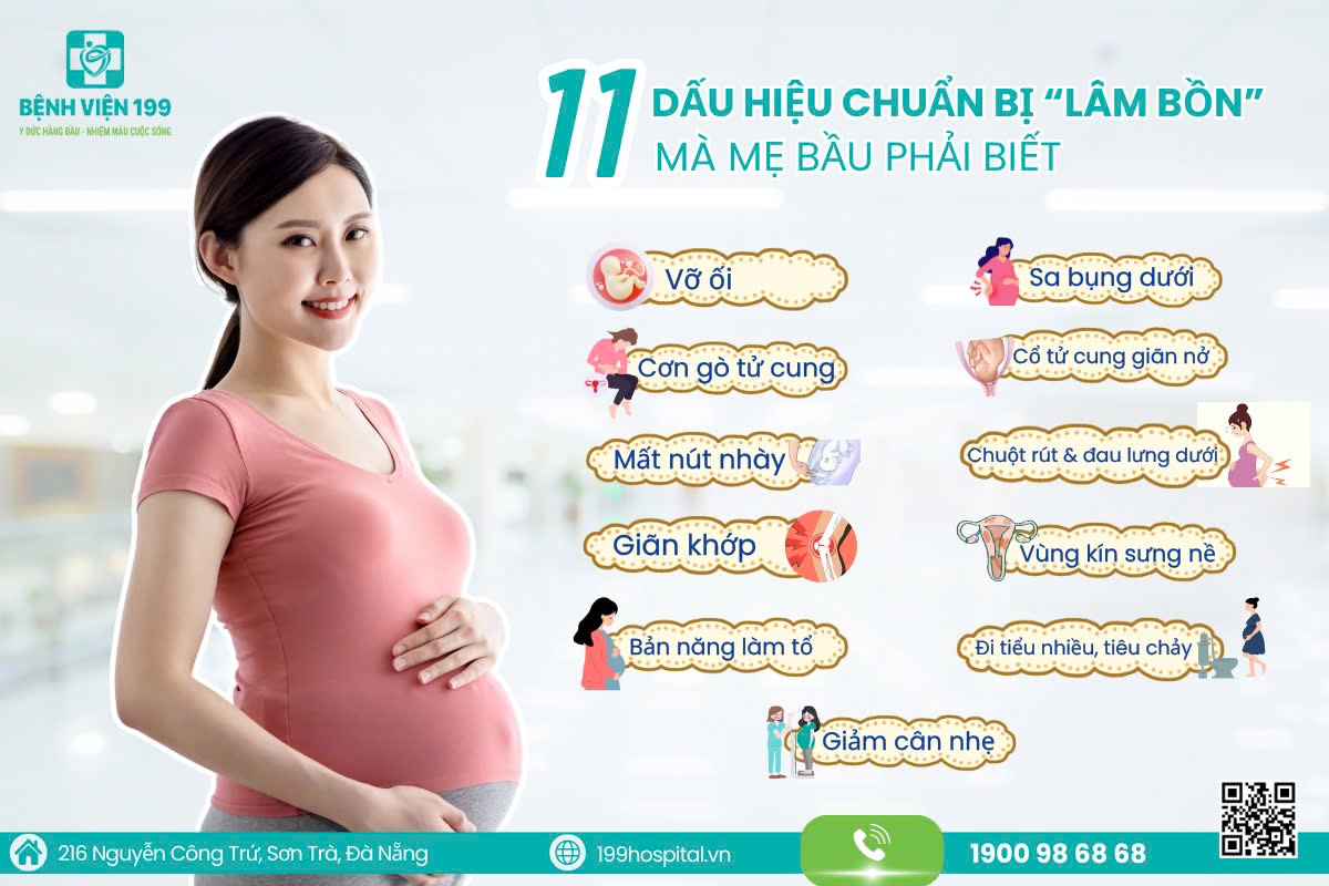 11 Dấu hiệu chuẩn bị “lâm bồn” mà mẹ bầu phải biết