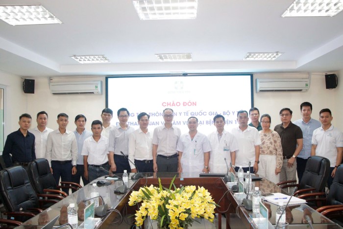 Bệnh viện 199 tiếp đón đoàn công tác Trung tâm thông tin y tế Quốc gia đến thăm và làm việc