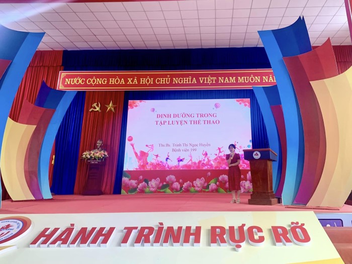 Chia sẻ kiến thức về dinh dưỡng trong thể thao tại Trung tâm Huấn luyện thể thao Quốc gia 3