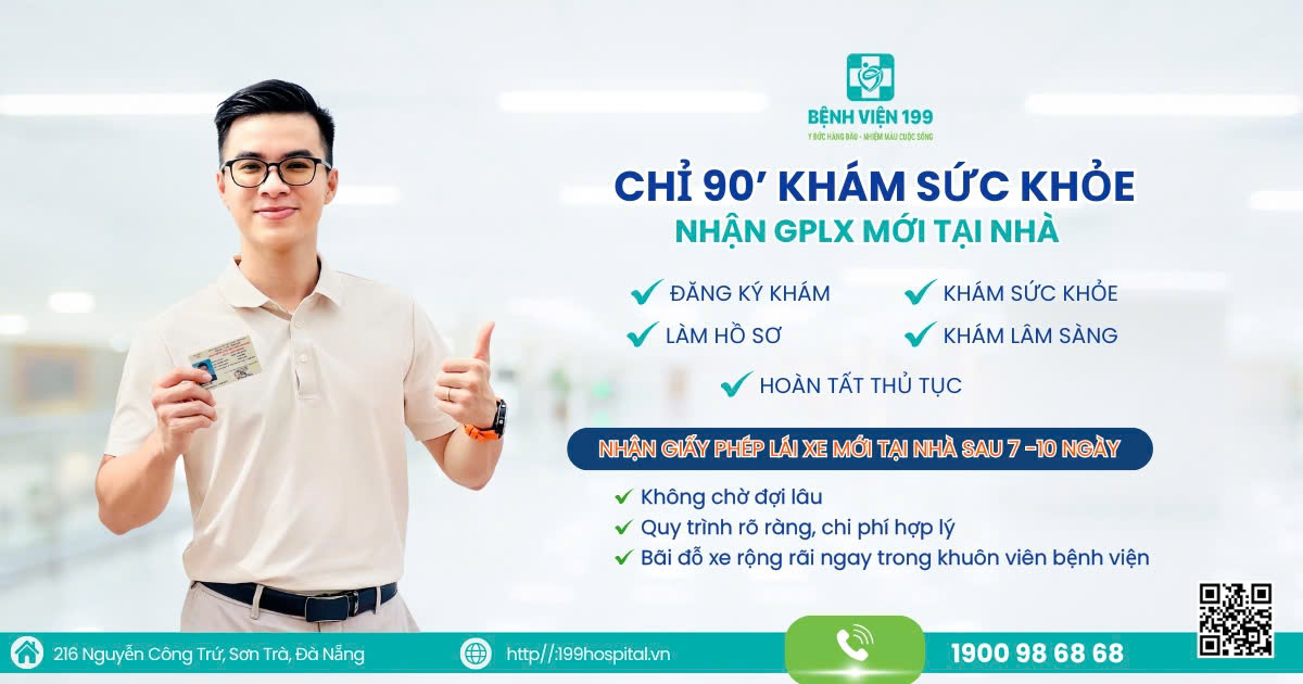 Chỉ 90 phút khám sức khỏe - Nhận giấy phép lái xe mới tại nhà